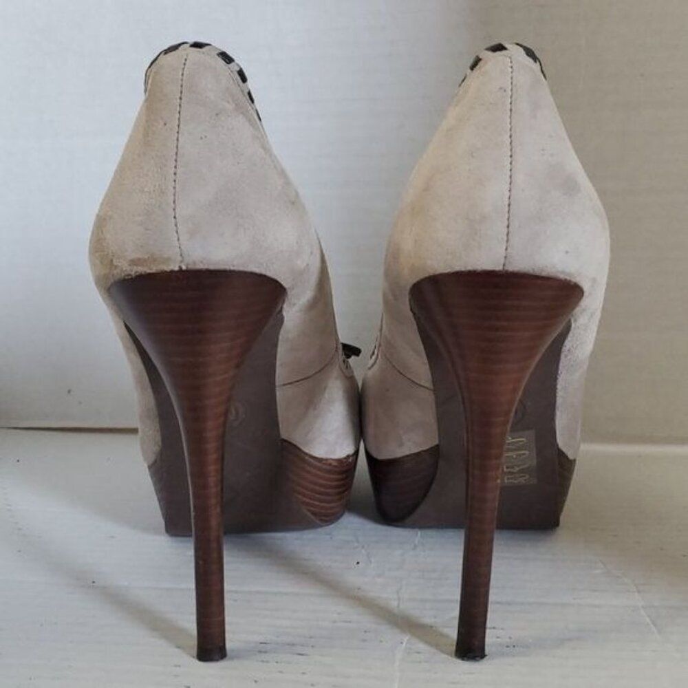 Michael Kors Stiletto Heels Pumps Platform Peep Toe Bennet Women's WOMAN'S 8.5 - Picture 4 of 16